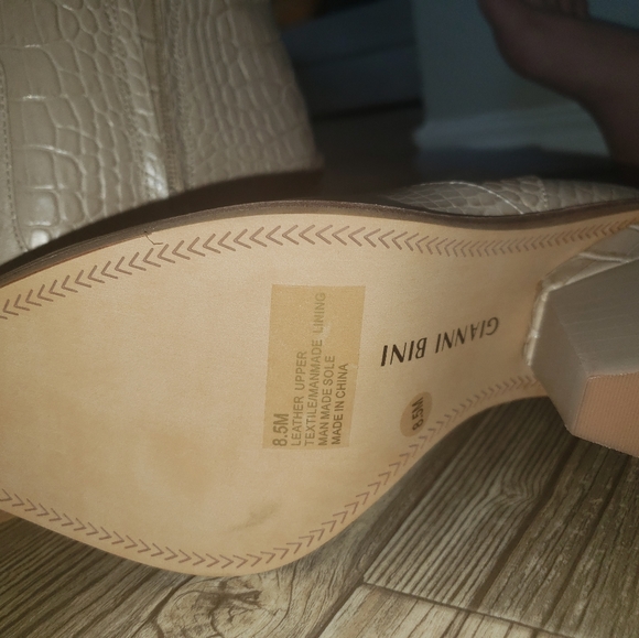 Gianni Bini Crop Leather Booties - Picture 9 of 15